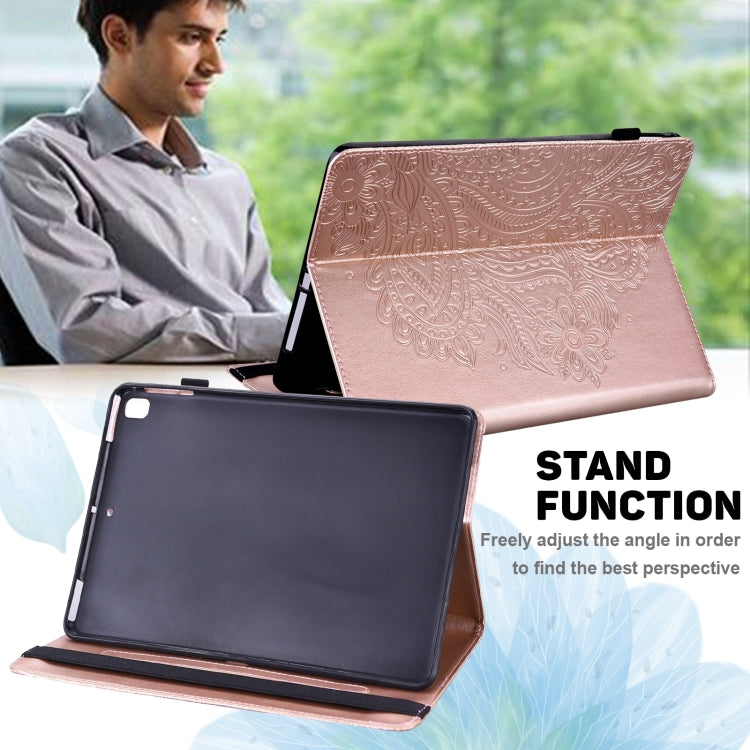 For Lenovo Tab P11 Pro Gen 2 Peacock Embossed Pattern Leather Tablet Case(Rose Gold) - Lenovo by PMC TechLife | Online Shopping South Africa | PMC TechLife | Buy Now Pay Later Mobicred