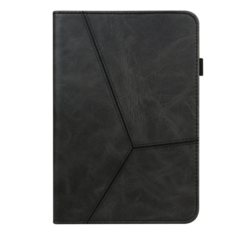 For Lenovo Tab M8 4th Gen TB-300FU Embossed Striped Leather Tablet Case(Black) - free shipping - PMC TechLife - Order now!
