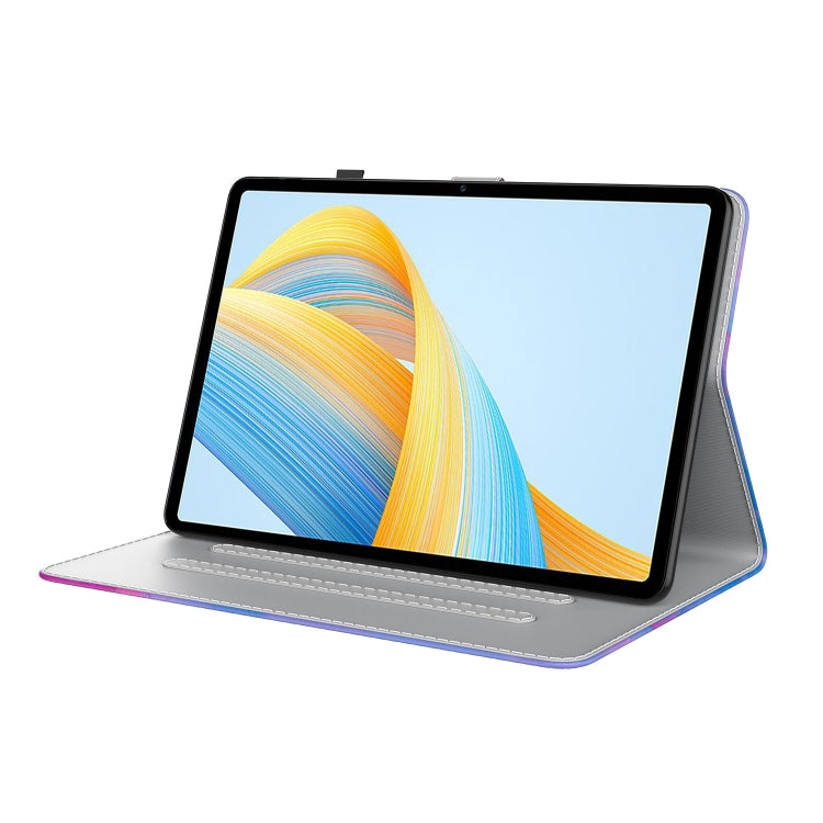 For Honor Pad V8 Pro Watercolor Pattern Flip Leather Tablet Case(Purple Red) - Lenovo by PMC TechLife | Online Shopping South Africa | PMC TechLife | Buy Now Pay Later Mobicred