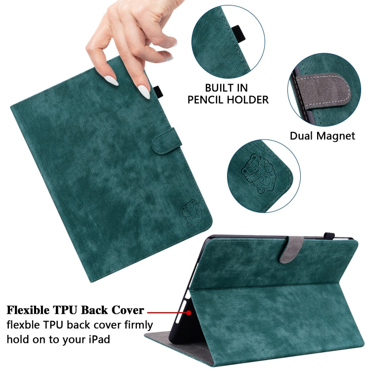 For Honor Pad V8 Pro Tiger Pattern Flip Leather Tablet Case(Dark Green) - free shipping - PMC TechLife - Order now!