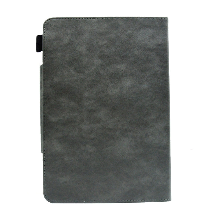 For 7 inch Suede Cross Texture Magnetic Clasp Leather Tablet Case(Grey) - 7 inch by PMC TechLife | Online Shopping South Africa | PMC TechLife | Buy Now Pay Later Mobicred