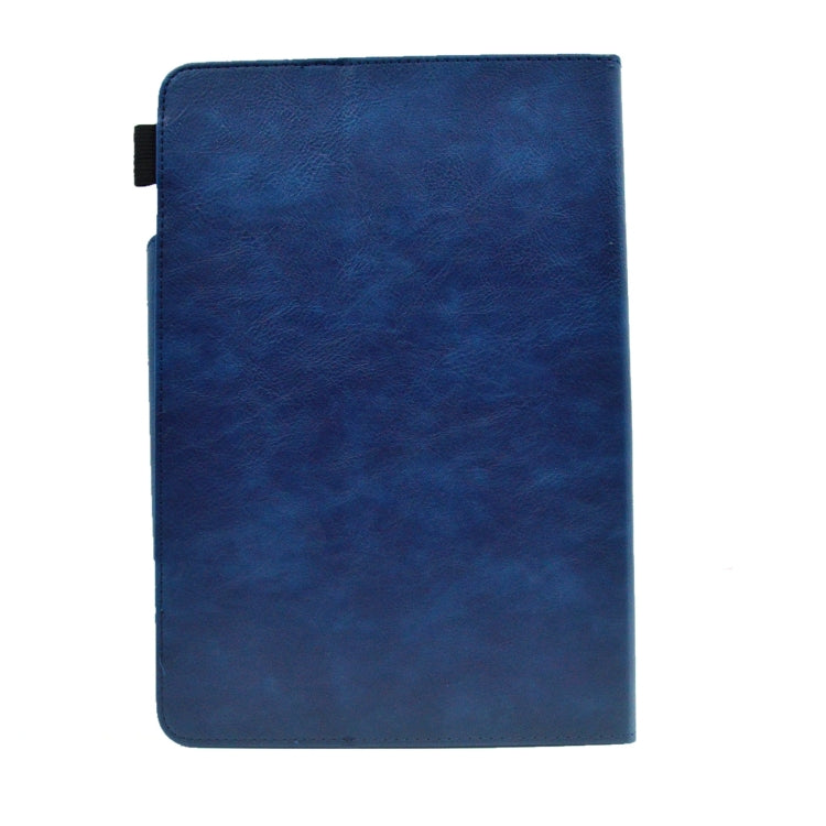 For 7 inch Suede Cross Texture Magnetic Clasp Leather Tablet Case(Blue) - 7 inch by PMC TechLife | Online Shopping South Africa | PMC TechLife | Buy Now Pay Later Mobicred