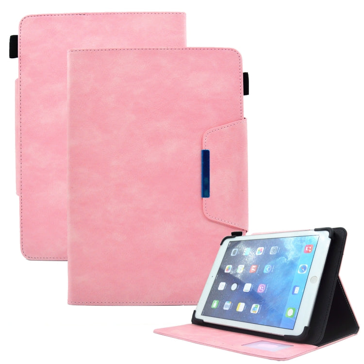 For 8 inch Suede Cross Texture Magnetic Clasp Leather Tablet Case(Pink) - free shipping - PMC TechLife - Order now!