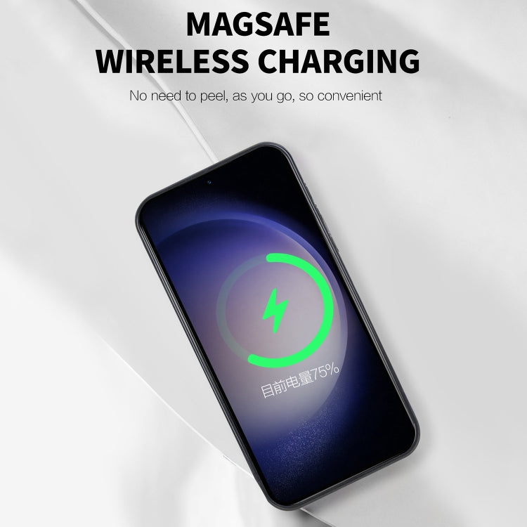 For Samsung Galaxy S23+ 5G CD Texture Plating TPU MagSafe Phone Case with Lens Film(Pink) - Galaxy S23+ 5G Cases by PMC TechLife | Online Shopping South Africa | PMC TechLife