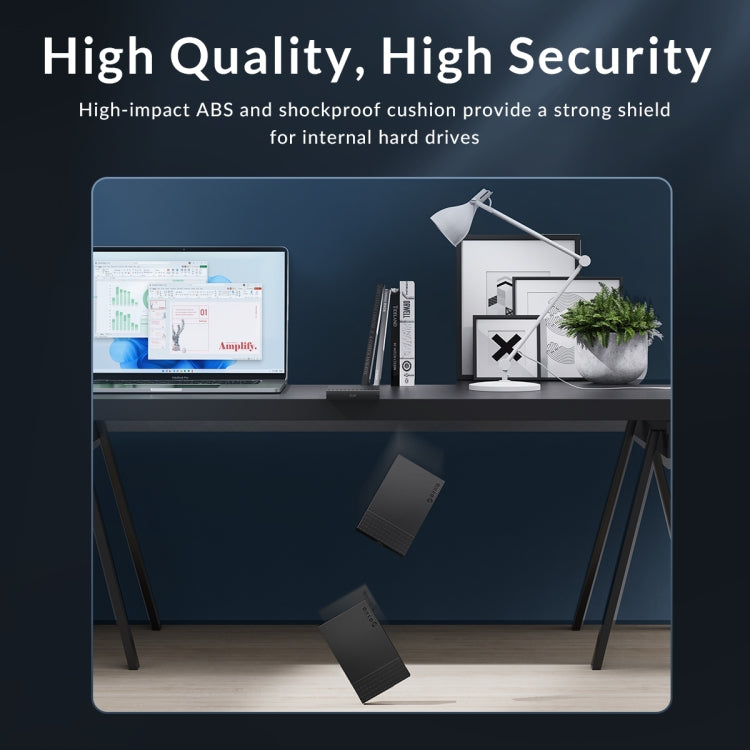 ORICO ORICO-2526U3-V1 2.5 inch USB 3.0 Micro-B Hard Drive Enclosure External Storage Case(Black) - HDD Enclosure by ORICO | Online Shopping South Africa | PMC TechLife | Buy Now Pay Later Mobicred