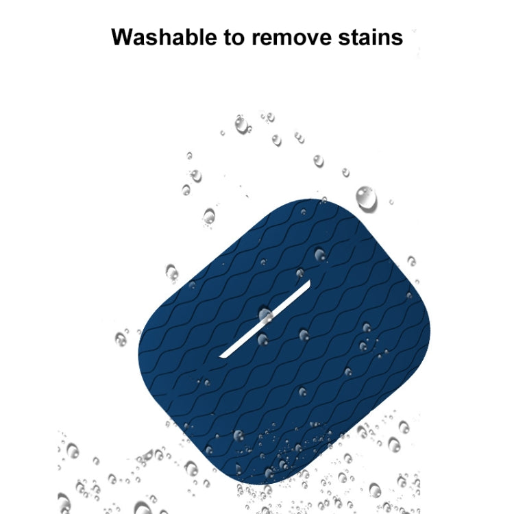 For AirPods Pro 2 Wave Pattern Silicone Earphone Case(Dark Green) - For AirPods Pro 2 by PMC Jewellery | Online Shopping South Africa | PMC Jewellery | Buy Now Pay Later Mobicred