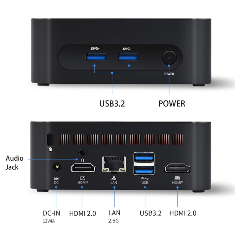 ZX03 Windows 11 Mini PC, Intel Twin Lake N150, Support Dual HDMI Output, Spec:8GB+256GB(US Plug) - free shipping - PMc TechLife - Order now!