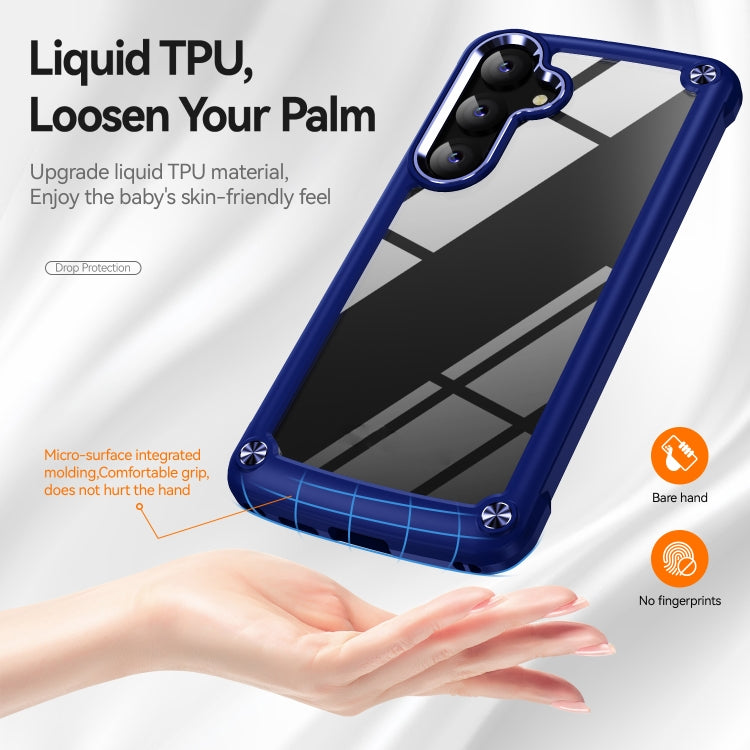 For Samsung Galaxy S24+ 5G TPU + PC Lens Protection Phone Case(Blue) - Galaxy S24+ 5G Cases by PMC TechLife | Online Shopping South Africa | PMC TechLife