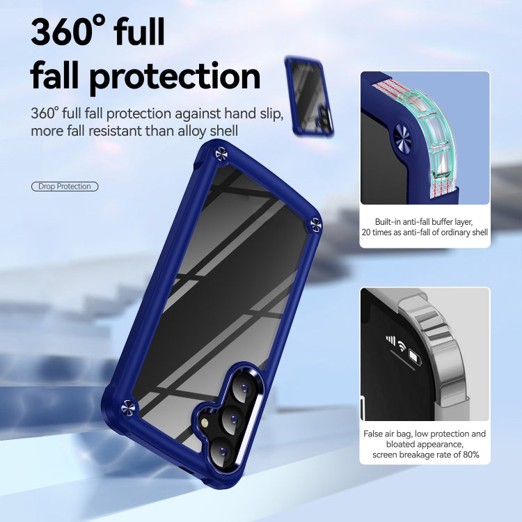 For Samsung Galaxy S24+ 5G TPU + PC Lens Protection Phone Case(Blue) - Galaxy S24+ 5G Cases by PMC TechLife | Online Shopping South Africa | PMC TechLife