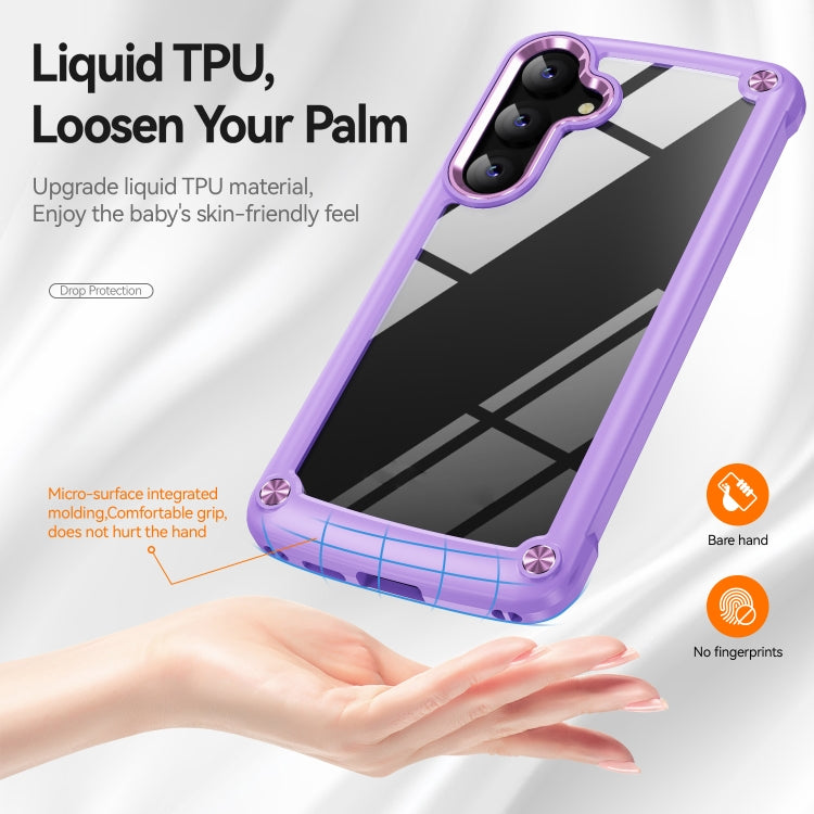 For Samsung Galaxy S24+ 5G TPU + PC Lens Protection Phone Case(Purple) - Galaxy S24+ 5G Cases by PMC TechLife | Online Shopping South Africa | PMC TechLife