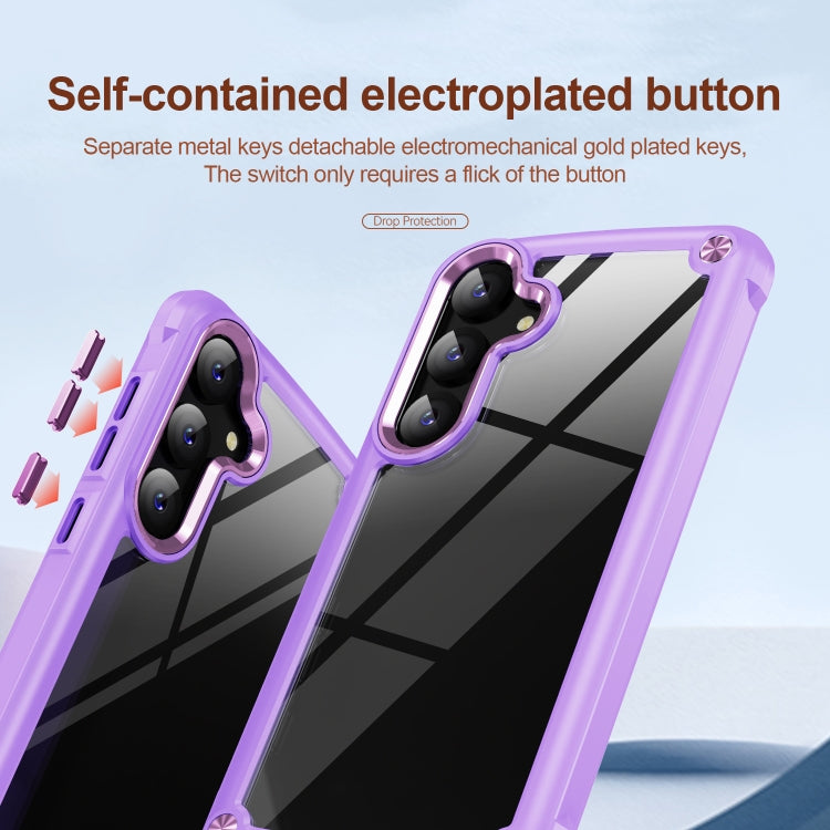 For Samsung Galaxy S24+ 5G TPU + PC Lens Protection Phone Case(Purple) - Galaxy S24+ 5G Cases by PMC TechLife | Online Shopping South Africa | PMC TechLife