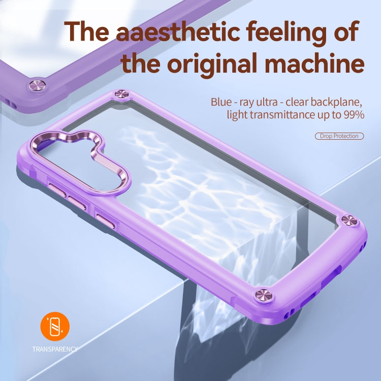 For Samsung Galaxy S24+ 5G TPU + PC Lens Protection Phone Case(Purple) - Galaxy S24+ 5G Cases by PMC TechLife | Online Shopping South Africa | PMC TechLife