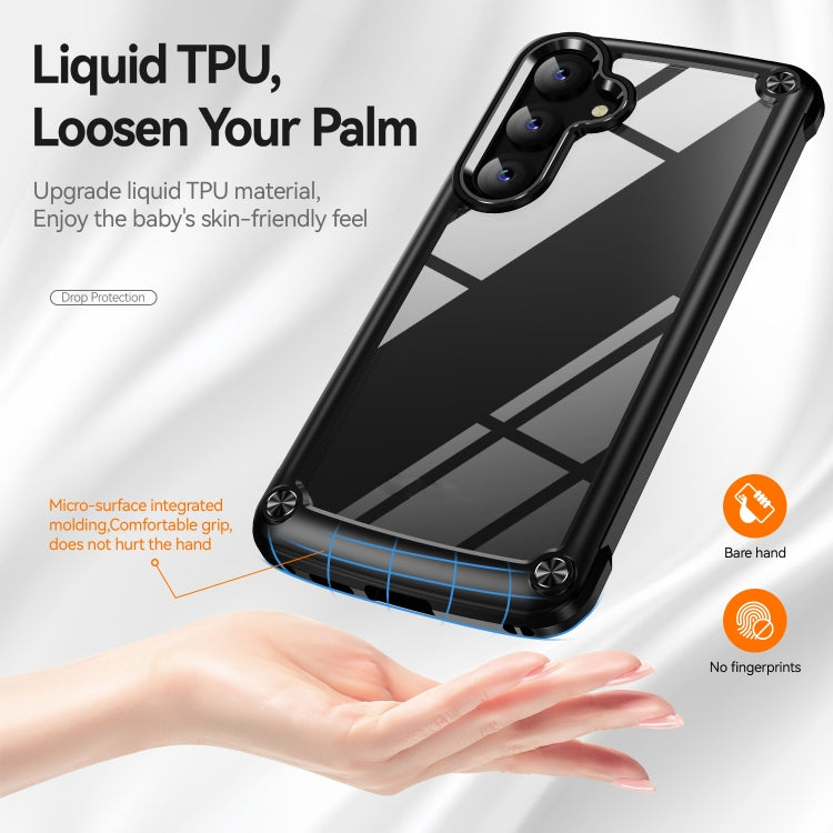 For Samsung Galaxy S24 5G TPU + PC Lens Protection Phone Case(Black) - Galaxy S24 5G Cases by PMC TechLife | Online Shopping South Africa | PMC TechLife