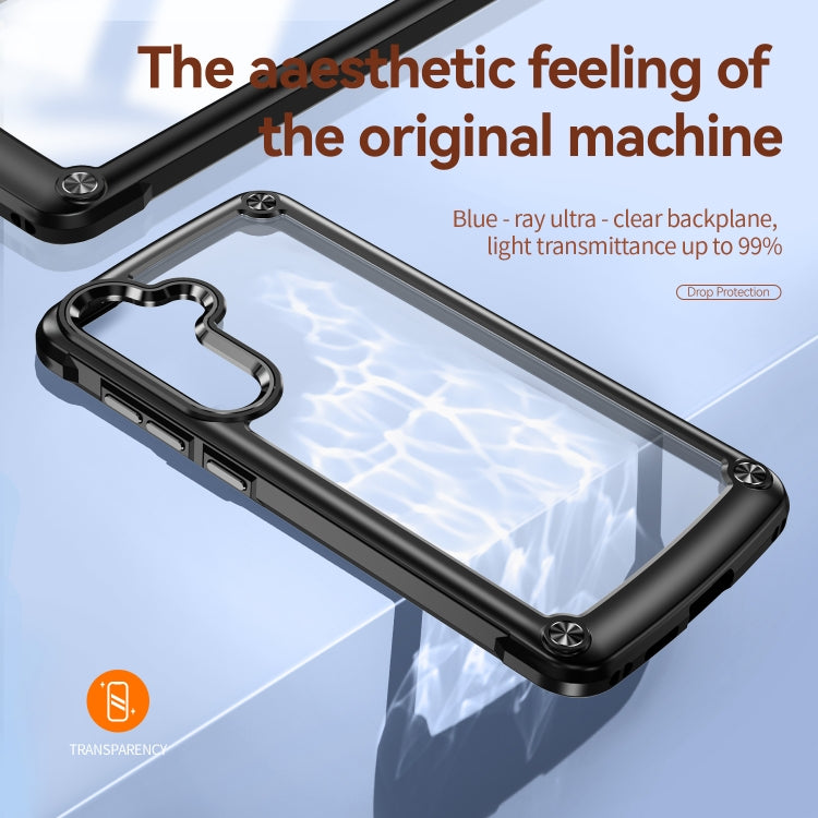 For Samsung Galaxy S24 5G TPU + PC Lens Protection Phone Case(Black) - Galaxy S24 5G Cases by PMC TechLife | Online Shopping South Africa | PMC TechLife