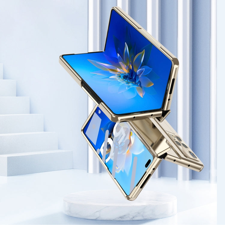For Huawei Mate X2 Integrated Folding Hinge Phone Case with Stylus(Blue) - Huawei Cases by PMC TechLife | Online Shopping South Africa | PMC TechLife | Buy Now Pay Later Mobicred
