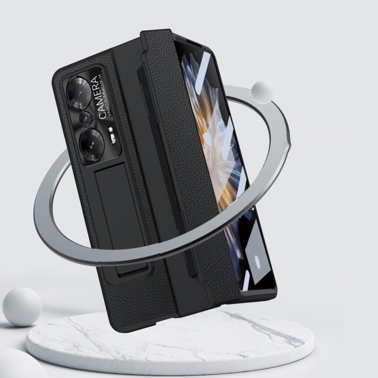 For Honor Magic Vs Integrated Full Coverage Hinge Phone Case with Stylus(Gold+Pink) - Honor Cases by PMC TechLife | Online Shopping South Africa | PMC TechLife | Buy Now Pay Later Mobicred