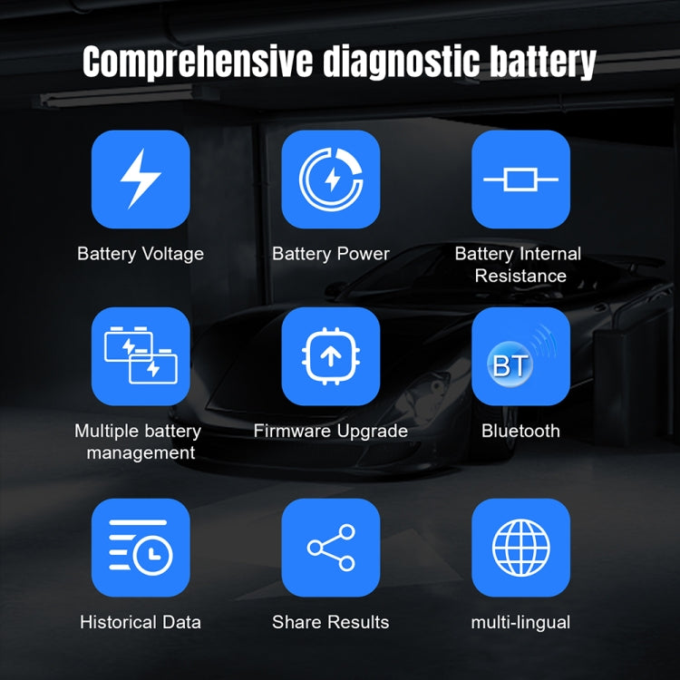 KONNWEI BK200 6V/12V/24V Car Bluetooth Battery Tester(Black) - free shipping - PMC TechLife - Order now!