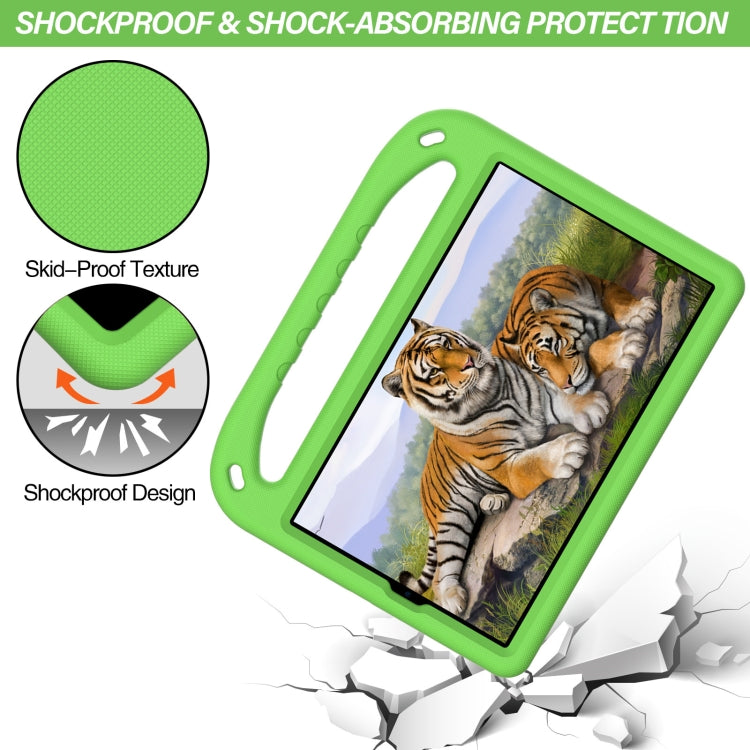 For Lenovo Tab M10 HD 2nd Gen Handle EVA Shockproof Tablet Case with Holder(Green) - Lenovo by PMC TechLife | Online Shopping South Africa | PMC TechLife