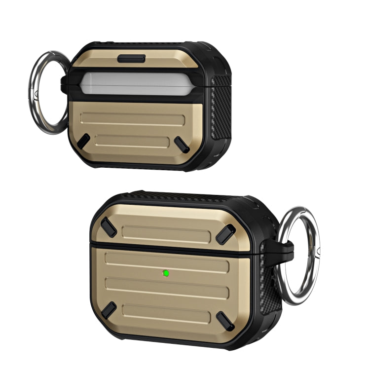 For AirPods Pro Wireless Earphones Protective Case(Gold) - For AirPods Pro by PMC Jewellery | Online Shopping South Africa | PMC Jewellery | Buy Now Pay Later Mobicred