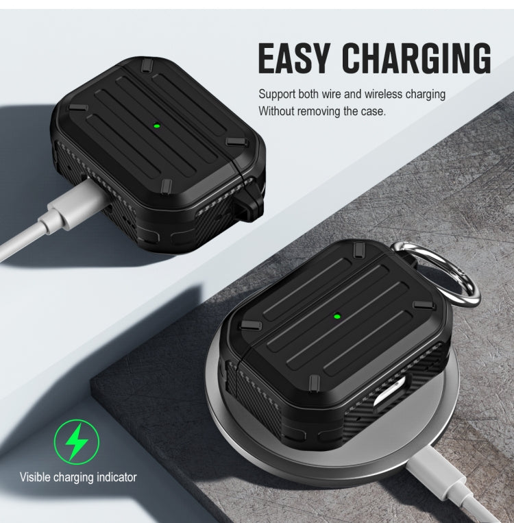 For AirPods Pro Wireless Earphones Protective Case(Gold) - For AirPods Pro by PMC Jewellery | Online Shopping South Africa | PMC Jewellery | Buy Now Pay Later Mobicred