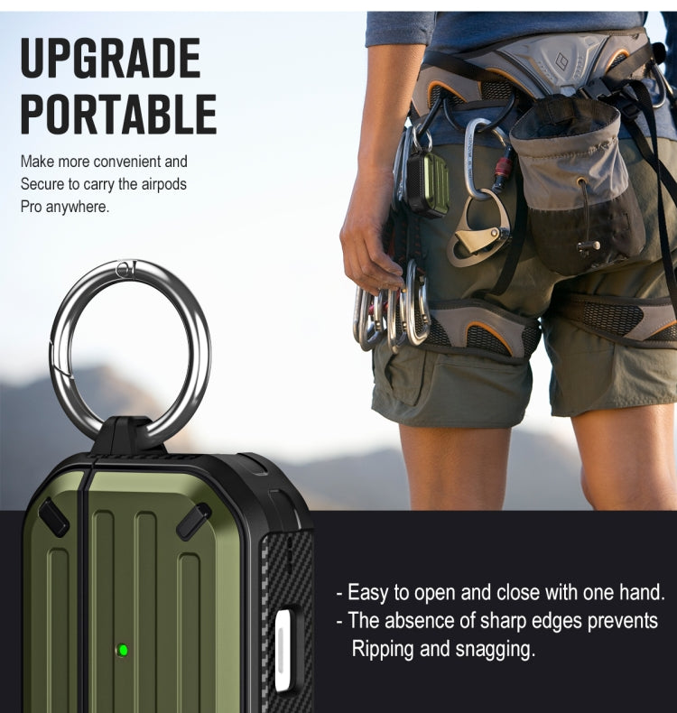 For AirPods Pro Wireless Earphones Protective Case(Cyan) - For AirPods Pro by PMC Jewellery | Online Shopping South Africa | PMC Jewellery | Buy Now Pay Later Mobicred