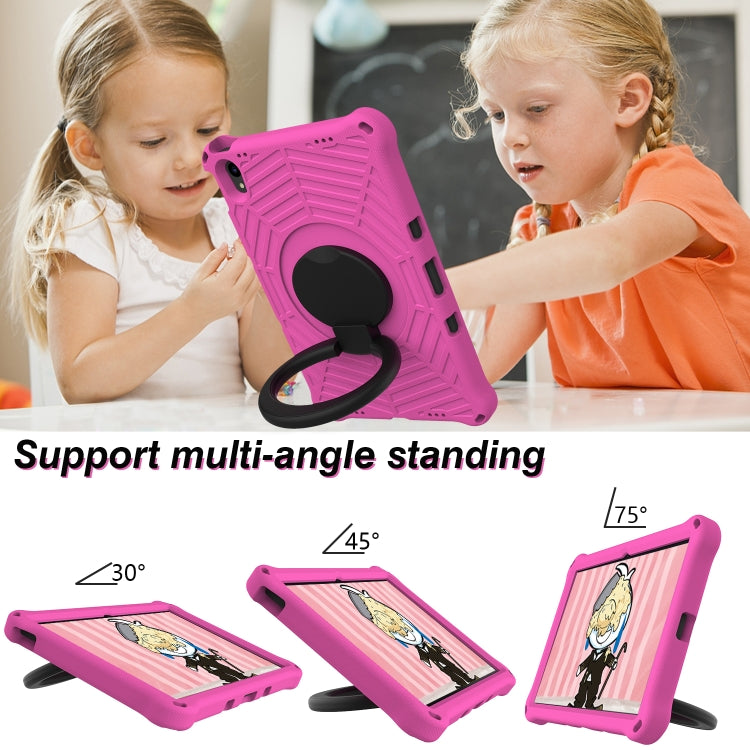 For Lenovo Tab P11 TB-J606 Spider King Silicone Protective Tablet Case(Rose Red) - Lenovo by PMC TechLife | Online Shopping South Africa | PMC TechLife | Buy Now Pay Later Mobicred