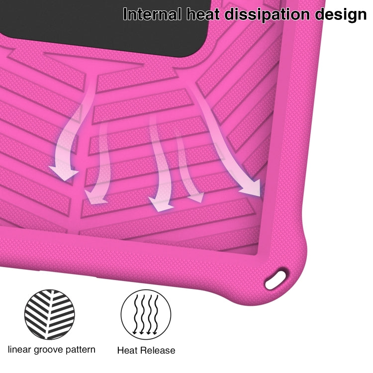 For Lenovo Tab P11 TB-J606 Spider King Silicone Protective Tablet Case(Rose Red) - Lenovo by PMC TechLife | Online Shopping South Africa | PMC TechLife | Buy Now Pay Later Mobicred