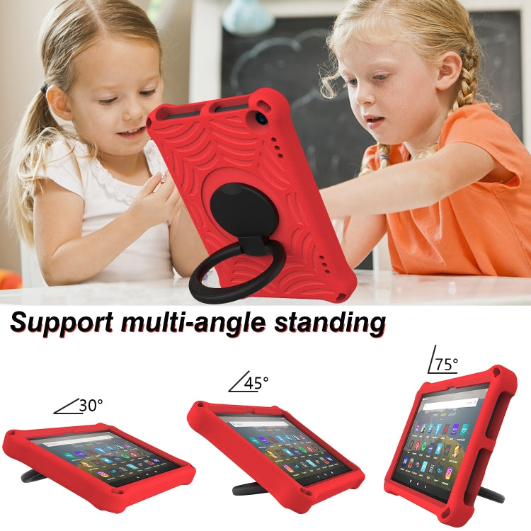 For Amazon Kindle Fire HD 8 2022 / 2020 Spider King Silicone Protective Tablet Case(Red) - Amazon by PMC TechLife | Online Shopping South Africa | PMC TechLife | Buy Now Pay Later Mobicred