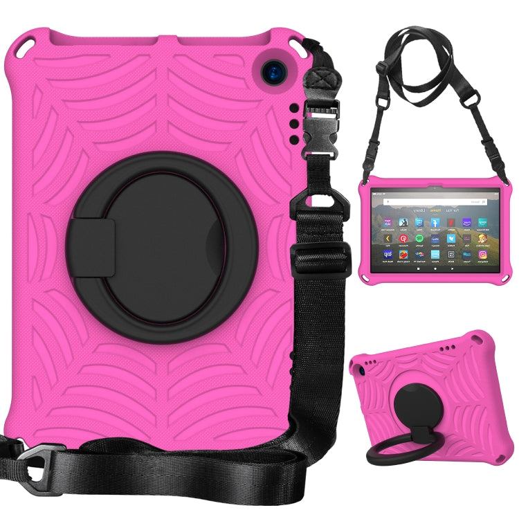 For Amazon Kindle Fire HD 8 2022 / 2020 Spider King Silicone Protective Tablet Case(Rose Red) - Amazon by PMC TechLife | Online Shopping South Africa | PMC TechLife | Buy Now Pay Later Mobicred
