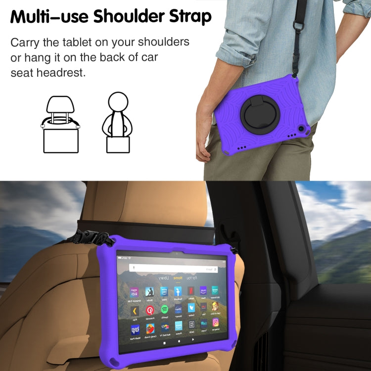 For Amazon Kindle Fire HD 8 2022 / 2020 Spider King Silicone Protective Tablet Case(Purple) - Amazon by PMC TechLife | Online Shopping South Africa | PMC TechLife | Buy Now Pay Later Mobicred