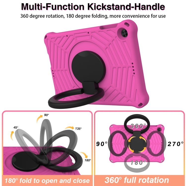 For Huawei MatePad T 10s Spider King Silicone Protective Tablet Case(Rose Red) - Huawei by PMC TechLife | Online Shopping South Africa | PMC TechLife | Buy Now Pay Later Mobicred