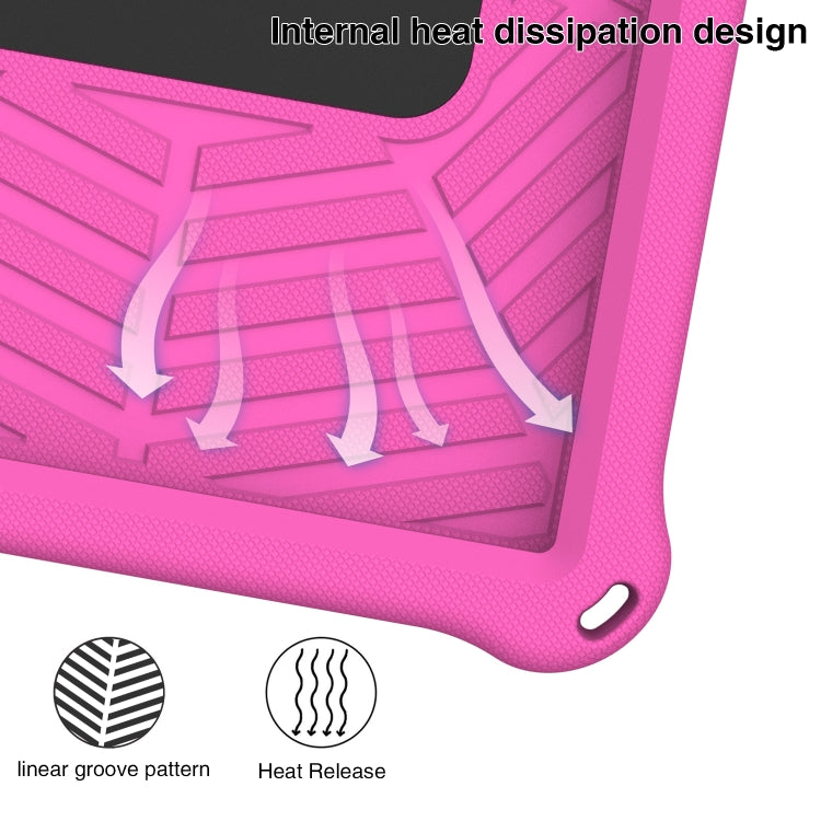 For Huawei MatePad T 10s Spider King Silicone Protective Tablet Case(Rose Red) - Huawei by PMC TechLife | Online Shopping South Africa | PMC TechLife | Buy Now Pay Later Mobicred