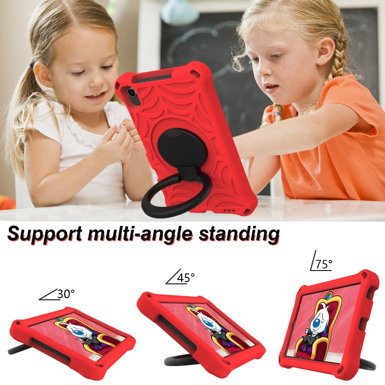 For Huawei MediaPad M5 Lite 8 Spider King Silicone Protective Tablet Case(Red) - Huawei by PMC TechLife | Online Shopping South Africa | PMC TechLife | Buy Now Pay Later Mobicred