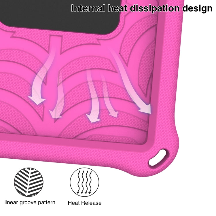 For Huawei MatePad T8 Spider King Silicone Protective Tablet Case(Rose Red) - Huawei by PMC TechLife | Online Shopping South Africa | PMC TechLife | Buy Now Pay Later Mobicred