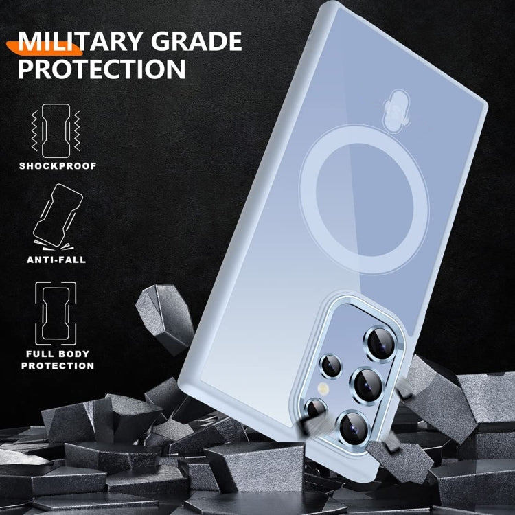For Samsung Galaxy S23 Ultra 5G Acrylic PC MagSafe Magnetic Phone Case(Sierra Blue) - Galaxy S23 Ultra 5G Cases by PMC TechLife | Online Shopping South Africa | PMC TechLife