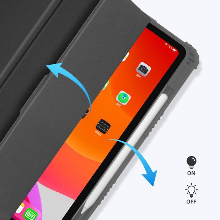 For iPad Pro 12.9 inch 2022 / 2021 / 2020 Mutural Horizontal Flip PC + TPU + PU Leather Tablet Case with Holder & Pen Slot(Red) - free shipping - PMC TechLife - Order now!