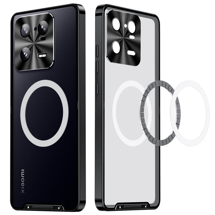 For Xiaomi 13 Pro MagSafe Magnetic Frosted Metal Phone Case(Black) - 13 Pro Cases by PMC TechLife | Online Shopping South Africa | PMC TechLife