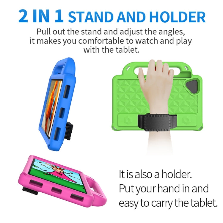 For Lenovo Tab M8 4th Gen Diamond Series EVA Anti-Fall Shockproof Sleeve Tablet Case with Holder & Strap(Blue) - free shipping - PMC TechLife - Order now!