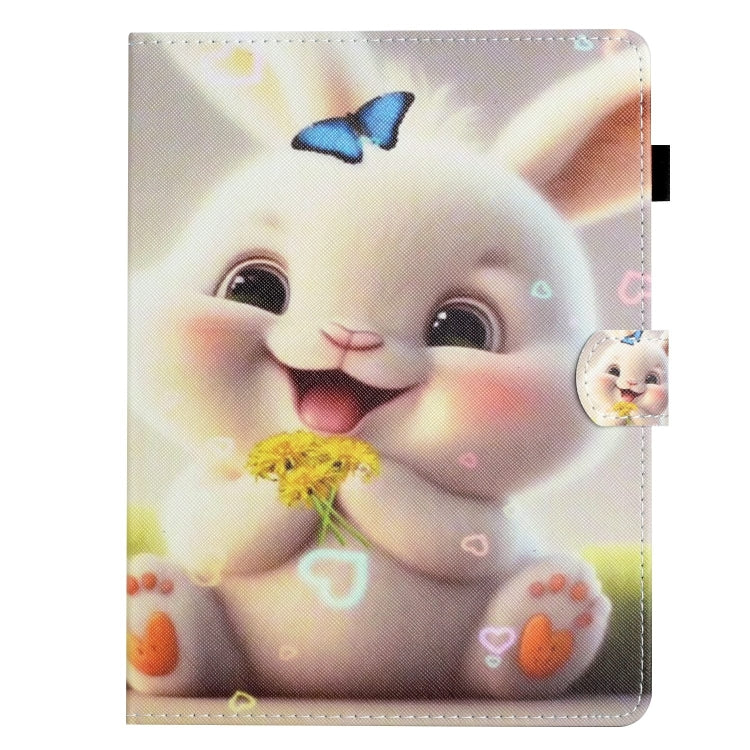 For 10 inch Coloured Drawing Stitching Leather Tablet Case(Rabbit) - 10 - 11 inch by PMC TechLife | Online Shopping South Africa | PMC TechLife | Buy Now Pay Later Mobicred