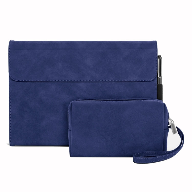 For Microsoft Surface Go 3 / 2 / 1 Sheepskin All-Inclusive Shockproof Protective Case with Power Bag(Blue) - Others by PMC TechLife | Online Shopping South Africa | PMC TechLife | Buy Now Pay Later Mobicred