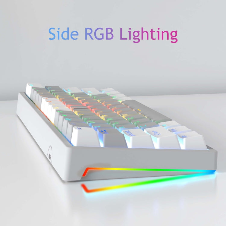 AULA F3261 Type-C Wired Hot Swappable 61 Keys RGB Mechanical Keyboard(Grey Black Green Shaft) - free shipping - PMC TechLife - Order now!