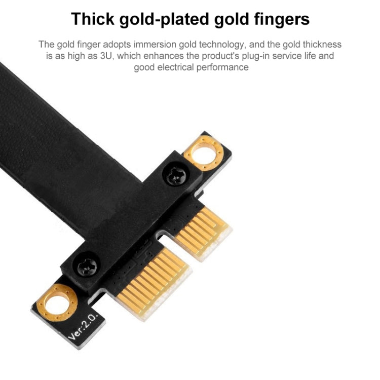 PCI-E 3.0 1X to 16X 180 Degree Graphics Card Extension Cable, Length:40cm -  by PMC Jewellery | Online Shopping South Africa | PMC Jewellery | Buy Now Pay Later Mobicred
