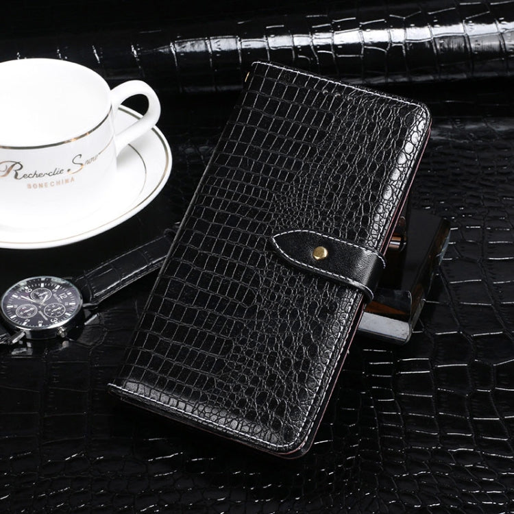 For Blackview A80 Pro idewei Crocodile Texture Horizontal Flip Leather Case with Holder & Card Slots & Wallet(Black) - More Brand by idewei | Online Shopping South Africa | PMC TechLife | Buy Now Pay Later Mobicred