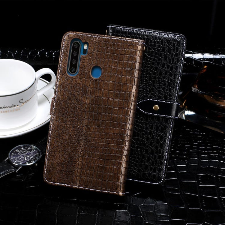For Blackview A80 Pro idewei Crocodile Texture Horizontal Flip Leather Case with Holder & Card Slots & Wallet(Black) - More Brand by idewei | Online Shopping South Africa | PMC TechLife | Buy Now Pay Later Mobicred