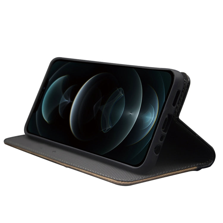 For Ulefone Note 14 idewei Two-color Splicing Leather Phone Case(Black) - free shipping - PMC Jewellery - Order now!