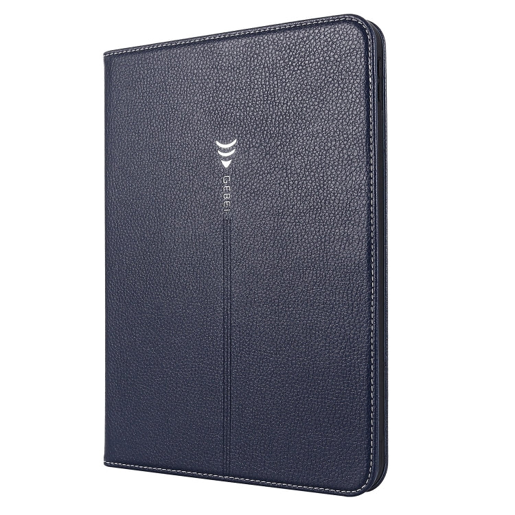 For iPad 2025 / 2022 GEBEI Silk Texture Flip Tablet Leather Case(Blue) - free shipping - PMc TechLife - Order now!