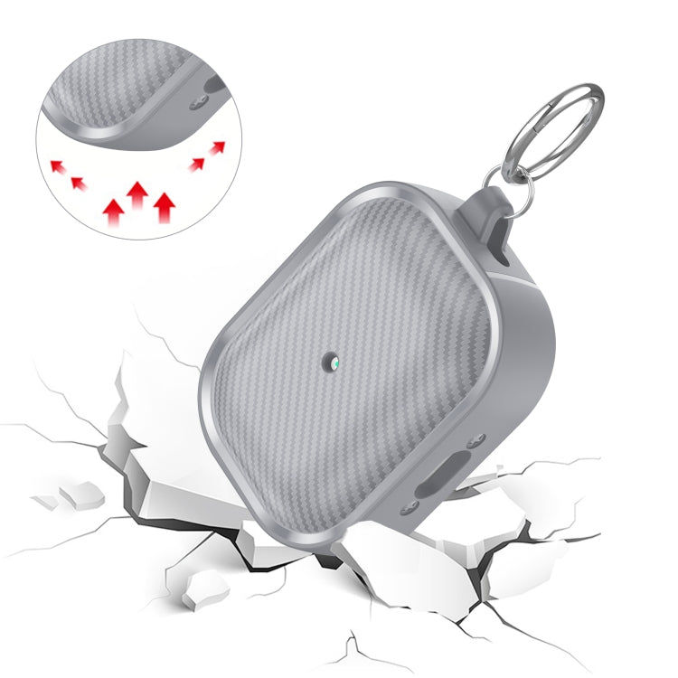 For AirPods Pro Photo Frame Carbon Fiber Series Earphone Case(Dark Grey) - free shipping - PMC Jewellery - Order now!