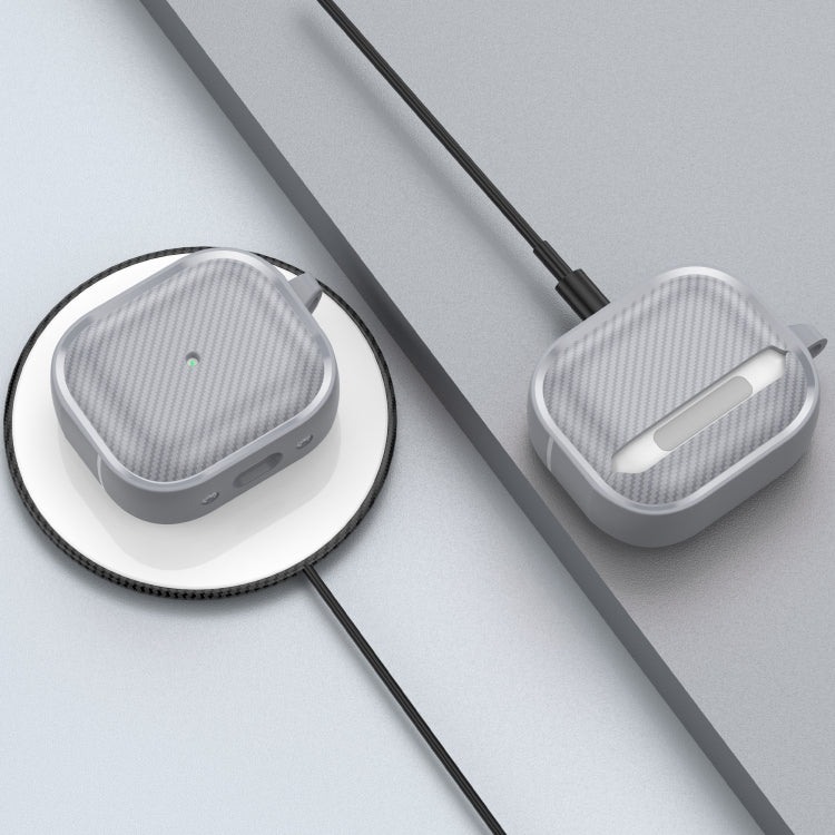 For AirPods 3 Photo Frame Carbon Fiber Series Earphone Case(Dark Grey) - For AirPods 3 by PMC Jewellery | Online Shopping South Africa | PMC Jewellery | Buy Now Pay Later Mobicred