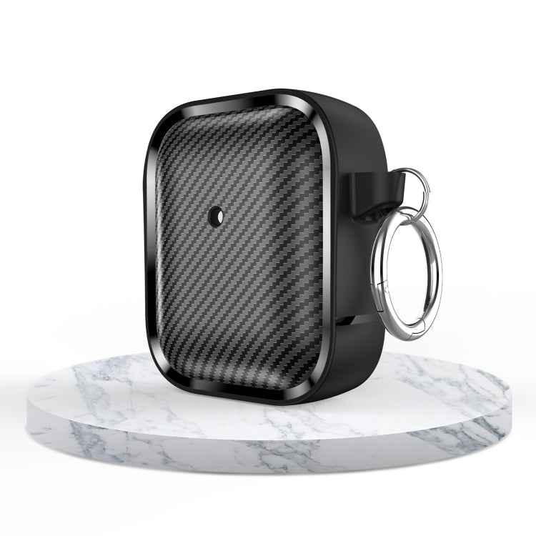 For AirPods 1 / 2 Photo Frame Carbon Fiber Series Earphone Case(Black) - For AirPods 1/2 by PMC Jewellery | Online Shopping South Africa | PMC Jewellery | Buy Now Pay Later Mobicred
