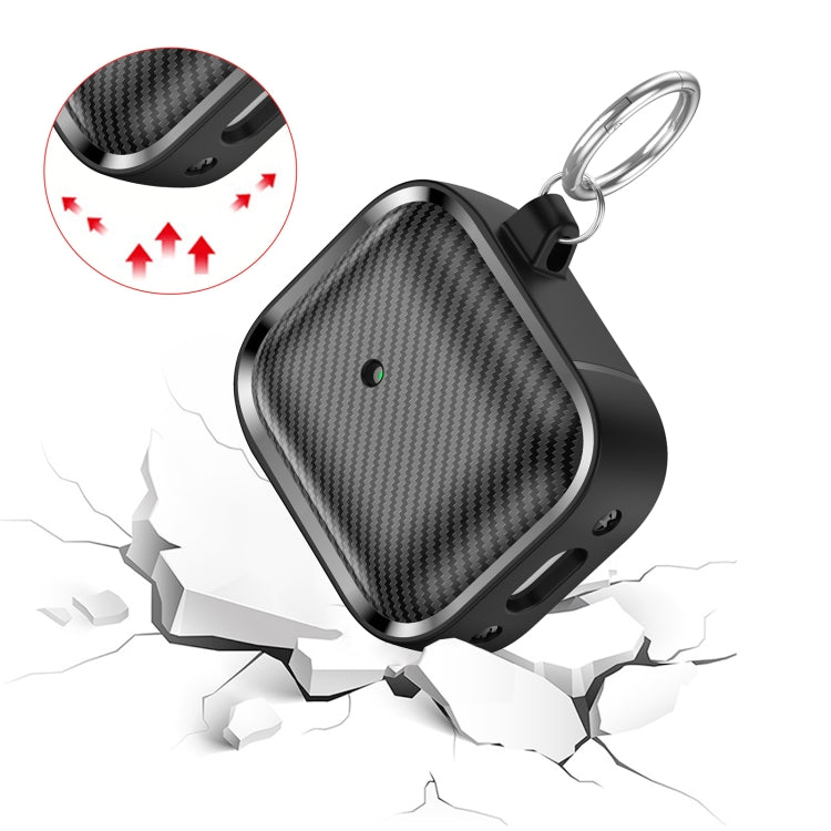 For AirPods 1 / 2 Photo Frame Carbon Fiber Series Earphone Case(Black) - For AirPods 1/2 by PMC Jewellery | Online Shopping South Africa | PMC Jewellery | Buy Now Pay Later Mobicred